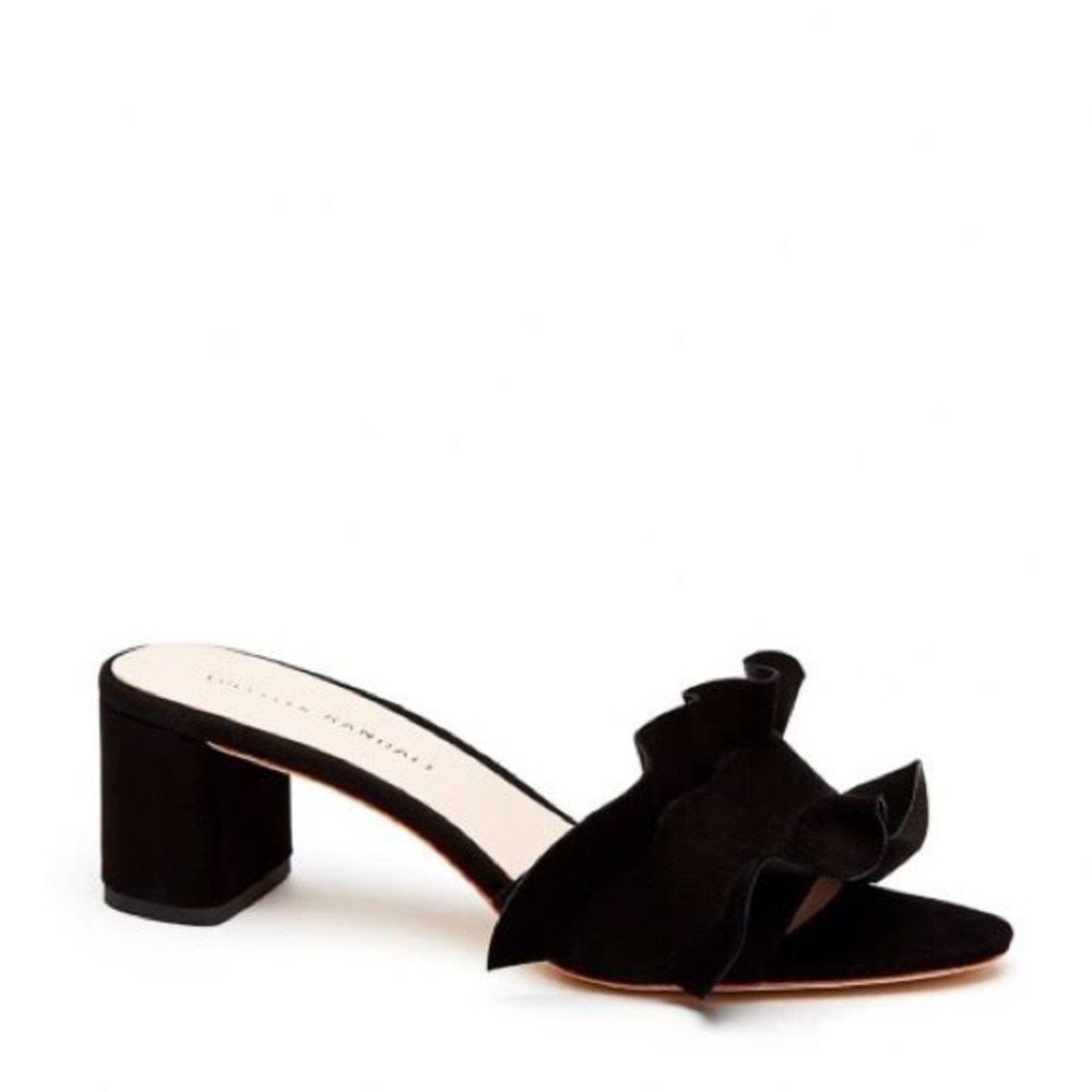 Loefflet Randall Vera Black Suede Slides 6